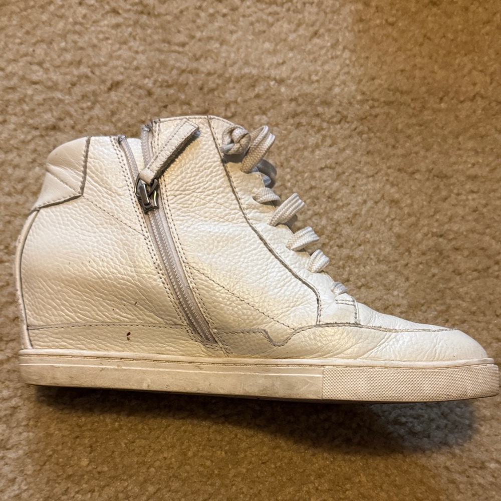Paolo White High-Top Sneakers with Studs - Picture 4 of 7